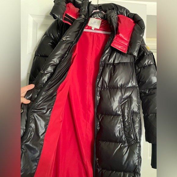 NEW!! Never worn, black midi bio-down winter coat from - Picture 15 of 16